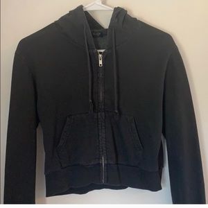 cropped brandy zip up